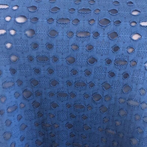 NY collection blue handkerchief hem top - Picture 4 of 5